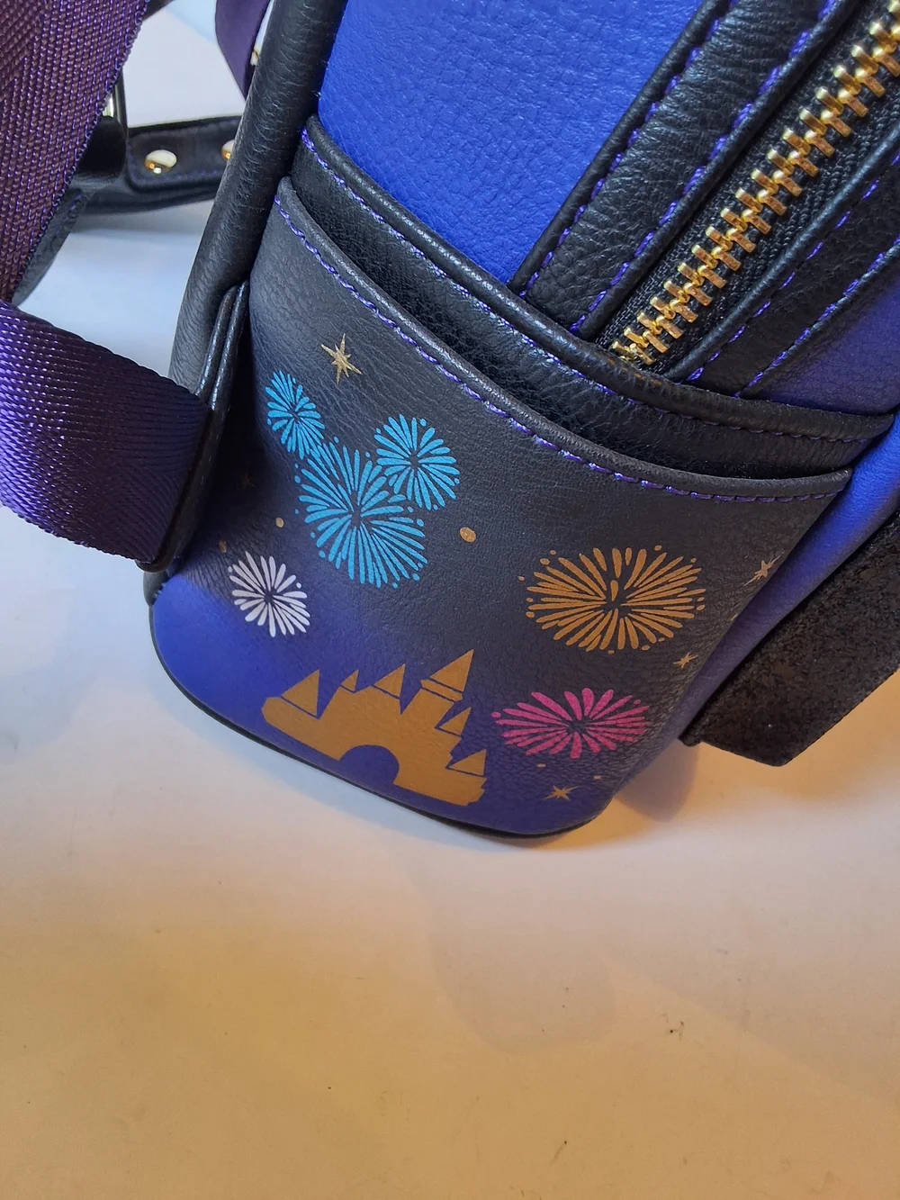Loungefly Disney Parks Fireworks  Mini Backpack Castle- Rare 50th